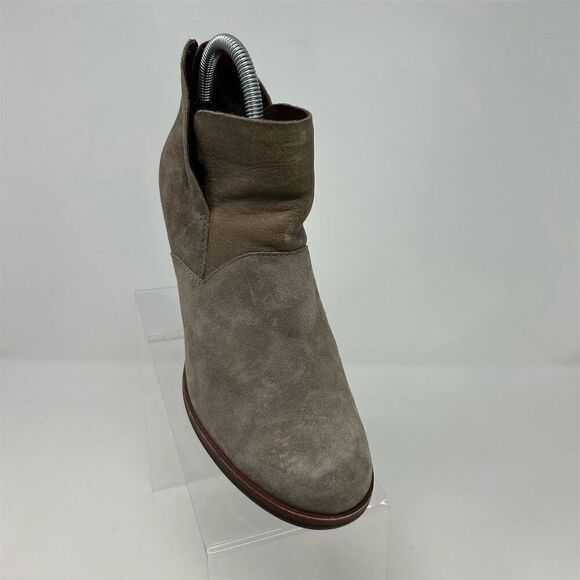 Kork-Ease Castaneda Women's Light Brown Gray Ankle Booties Size 8 Zip Closure - Picture 3 of 14